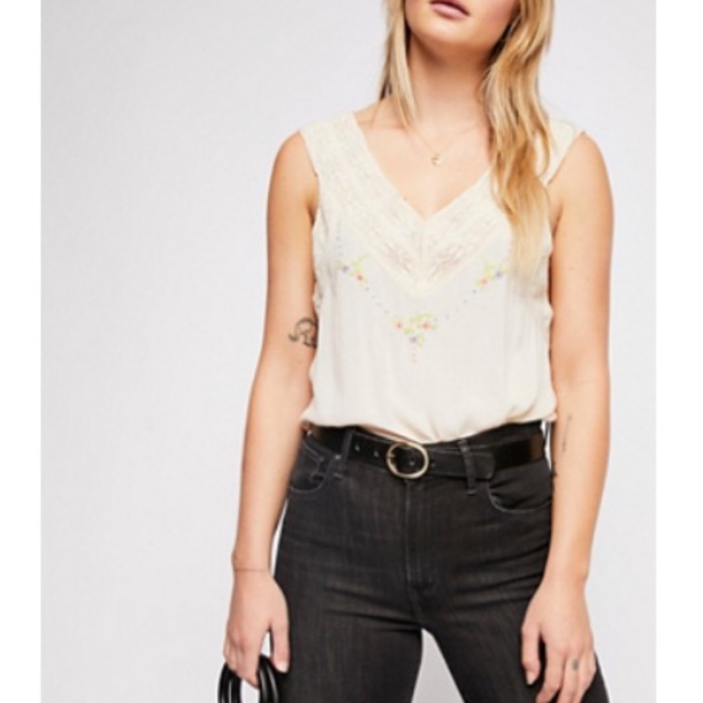 Free People Intimately Fell for You Embroidered Bodysuit